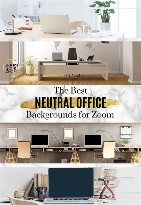 Download The Office Zoom Background Neutral Inspiration Collage ...