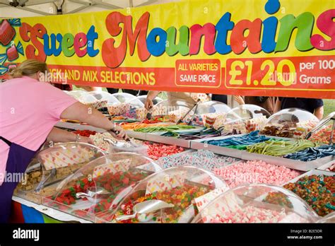 Pick n Mix Sweets, Pick and Mix confectionery stall, boiled, fizzy ...