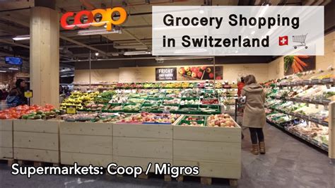 Grocery Shopping in Switzerland | Coop, Migros - YouTube