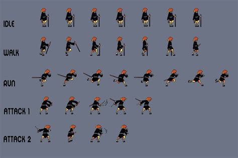 Free Ninja Sprite Sheets Pixel Art Download - CraftPix.net