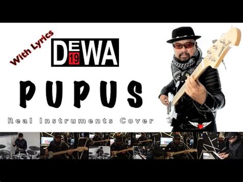 Pupus - Dewa 19 - Karaoke Version - Real Instruments Cover - YouTube