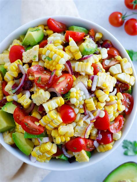 Avocado Corn Salad With Cranberries – Cookin' with Mima