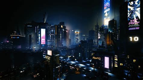 Cyberpunk 2077 Night City Live Wallpaper - WallpaperWaifu