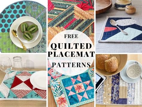 21+ Free Quilted Placemat Patterns In Round, Oval And Rectangular ...