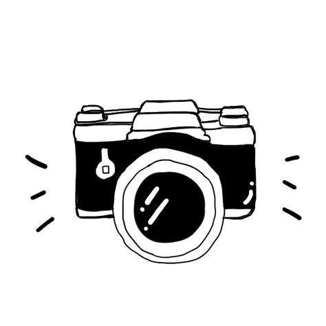 Camera Cartoon Black and white - Black Camera Soda Suta png download ...