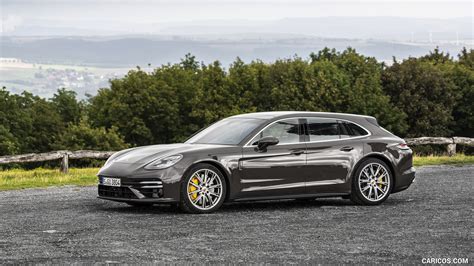 Porsche Panamera Turbo S Sport Turismo | 2021MY (Color: Truffle Brown Metallic) | Front Three ...