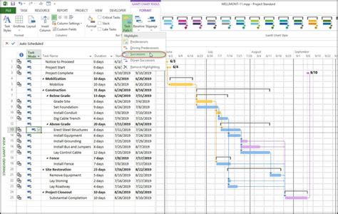 How To View Gantt Chart In Ms Project - Chart Examples