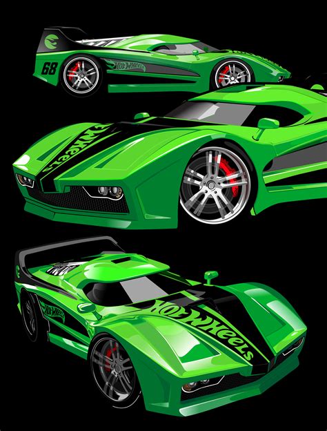 "Hot Wheels" vector cars on Behance