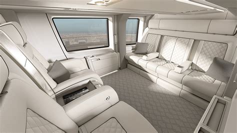 Luxury Private Helicopter Interior