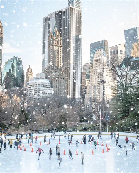 NEW YORK SKATING Rink Central Park Ice Skate Figure Skating | Etsy