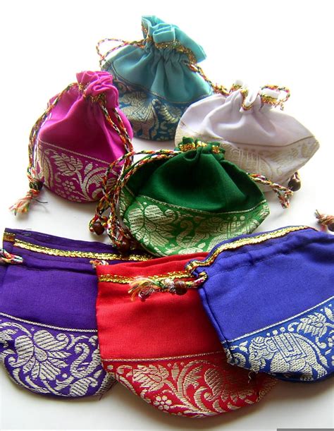 10 Small Jewelry Bags for Packaging Cloth Bags Assorted