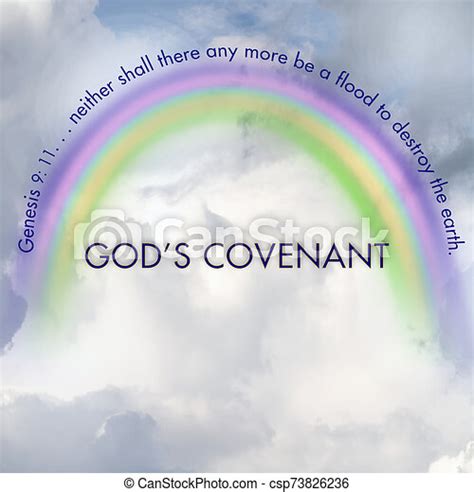 Rainbow god's covenant background with bible verse. Square background ...