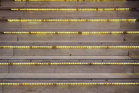 Staircase with Led Lights · Free Stock Photo