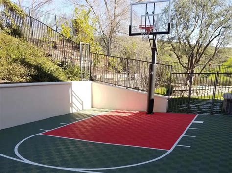 Backyard Basketball Court Flooring - ModuTile - Outdoor Sport Tiles