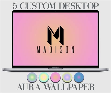 5 Custom Aura Wallpaper, Desktop Aura Background, Beige, Pink, Blue ...