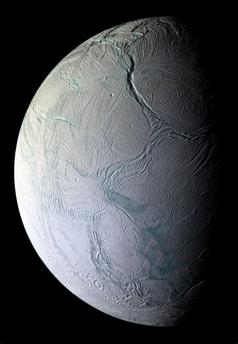 Suburban spaceman: Saturn's Moon Enceladus: Cold, Bright Mosaic