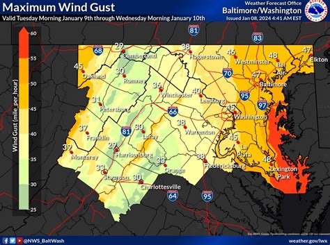 MD Weather: Heavy Rains, 55 MPH Winds In Tuesday's Forecast | Bethesda ...