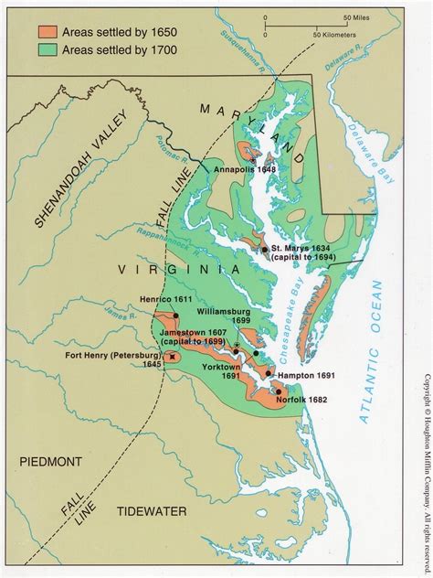 Jamestown Virginia Map | Virginia Map