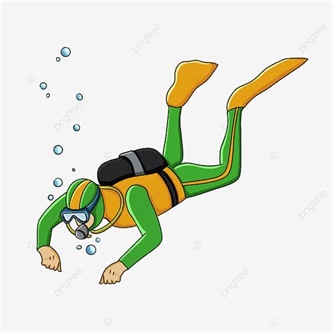 Diver Clipart Transparent Background, Scuba Diver Clipart, Diver ...