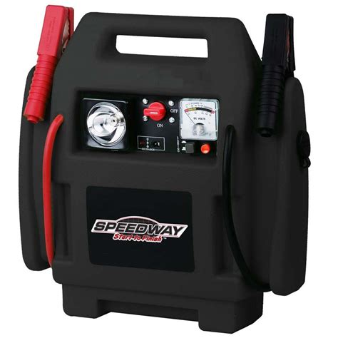 SPEEDWAY Emergency Car Jump Starter and Compressor with Rechargeable ...