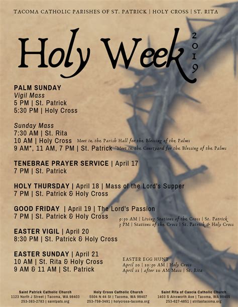 What is Holy Week? - Saint Patrick Catholic Church