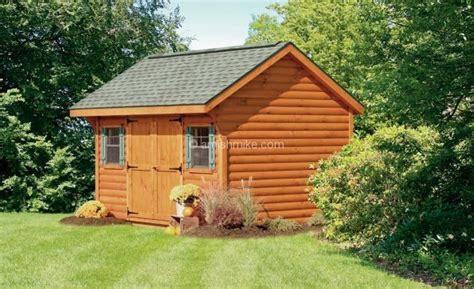 Log Cabin Heritage Sheds - Amish Mike- Amish Sheds, Amish Barns, Sheds ...