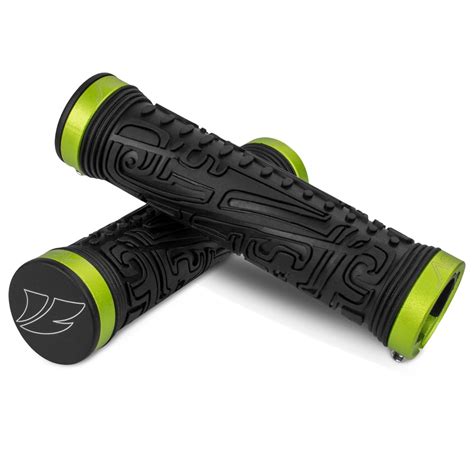 BV Bike Handlebar Grips, Double Lock-on Bicycle Grip Handle Bar End ...