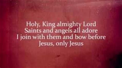 JESUS, ONLY JESUS Lyrics - MATT REDMAN | eLyrics.net