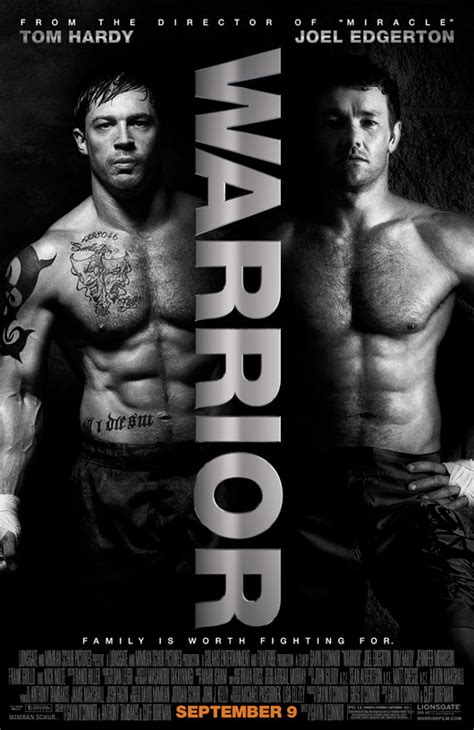 WARRIOR (2011) Movie Poster 2: Tom Hardy, Joel Edgerton | FilmBook