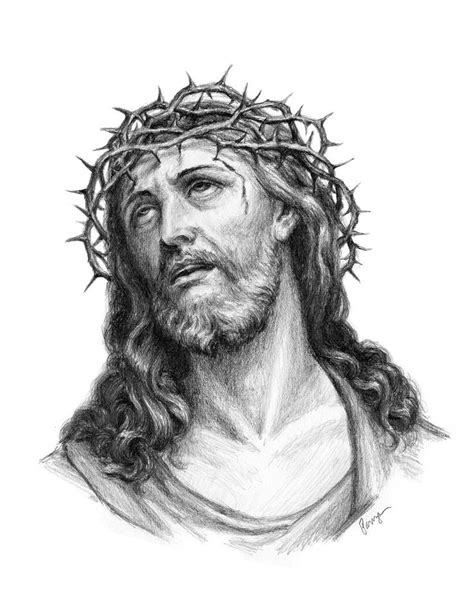 Jesus Crown of Thorns | Jesus christ drawing, Christ tattoo, Jesus ...