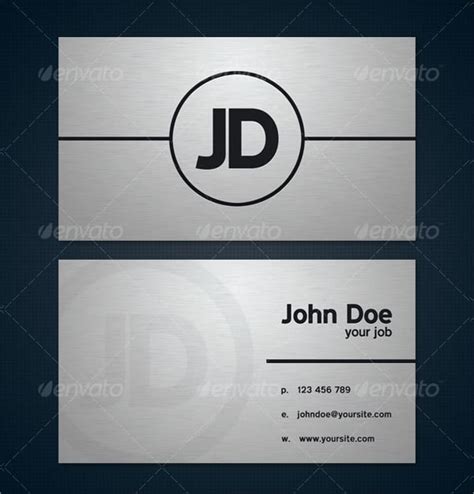 19+ Metal Business Cards - PSD, AI, Vector, EPS