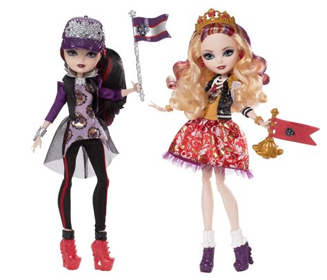 Ever After High School Spirit Apple White and Raven Queen Doll (2-Pack ...