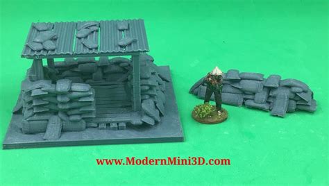 28mm Vietnam Gun Nest Terrain Miniatures Unpainted - Etsy