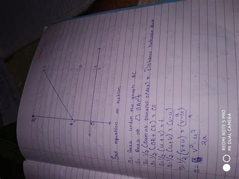 Third equation of motion by graphical method - Science - Motion ...