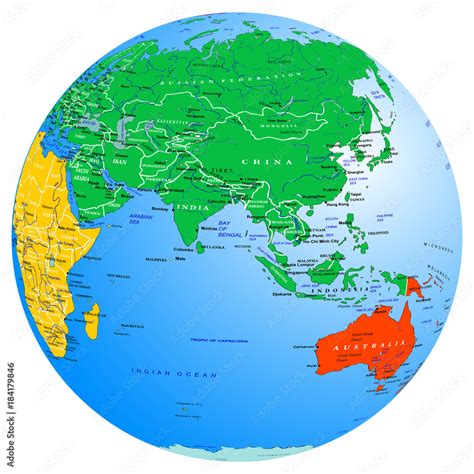 Continents Of The World Map With Countries