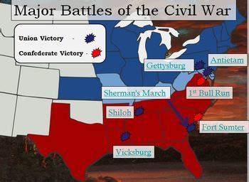 Civil War Map Battles