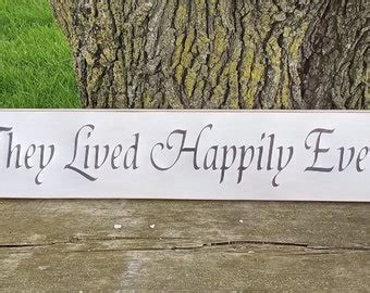 Happily Ever After Wood Sign - Etsy