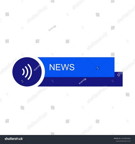 Vector Broadcast News Lower Thirds Template Stock Vector (Royalty Free ...