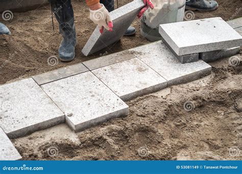 Pavestone Paver Installation. Royalty-Free Stock Image | CartoonDealer ...