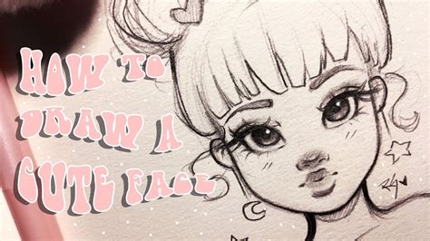 HOW TO DRAW A CUTE FACE ♡| Step by Step with Christina Lorre' - YouTube