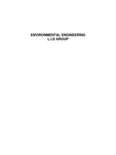 ENVIRONMENTAL ENGINEERING | PDF | Natural Environment | Sewage