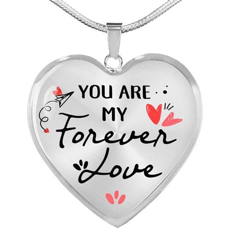 Forever Love Heart Pendant Necklace | Heart pendant, Heart pendant ...