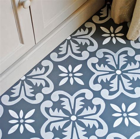 Fes Floor Stencil for floors, walls, furniture and fabric. Moroccan ...