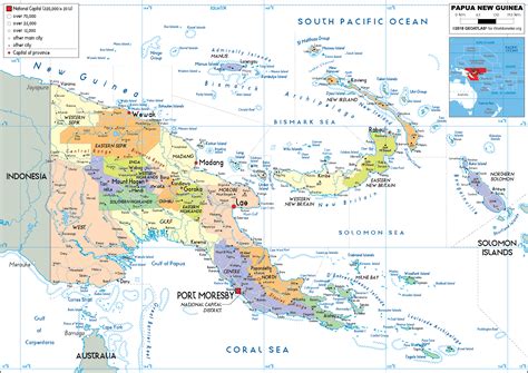 Papua New Guinea Map (Political) - Worldometer