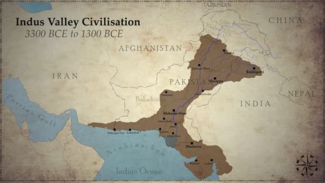 Indus Valley Civilization [OC] [3496x1978] : MapPorn