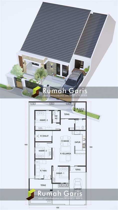 Desain Rumah Minimalis dengan Denah Modern