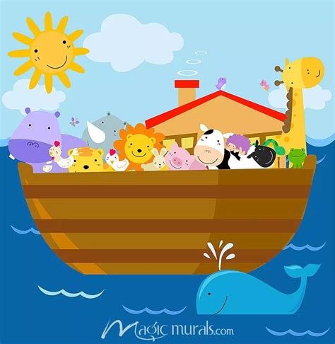 Noah's Ark for Kids Wallpaper Wall Mural by Magic Murals