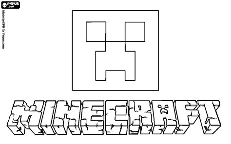 Best +2 Minecraft Logo Coloring Pages Paling Update