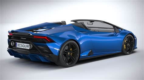 Lamborghini Huracan Evo RWD Spyder 2021 - 3D Model by SQUIR