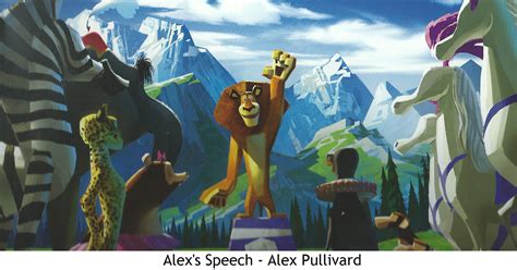 Image - The Art of Madagascar 3 - Alex's Speech, Alex Pullivard.png ...